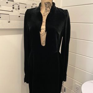 Tom Ford Black Velvet Cutout Dress